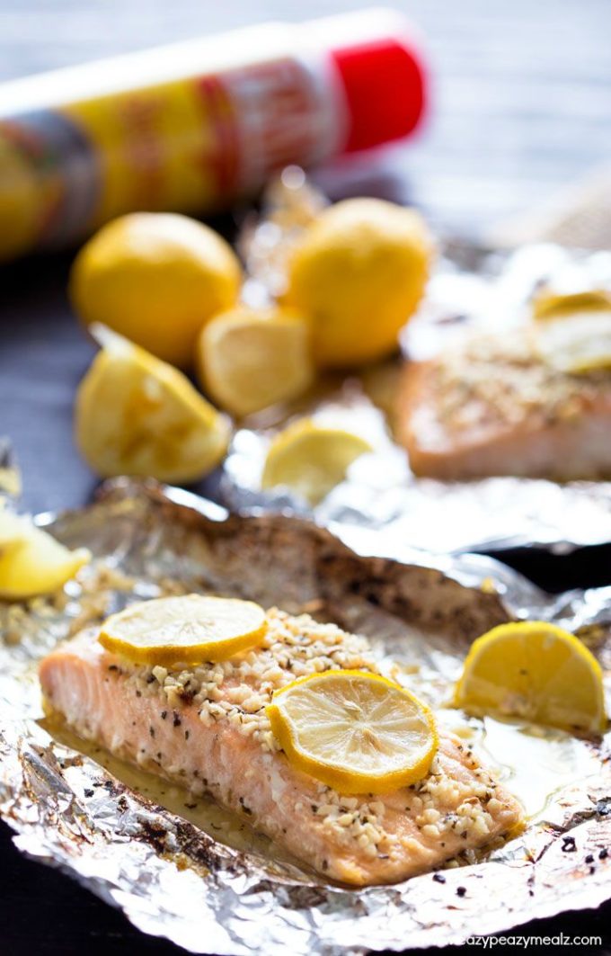 Lemon Basil Baked Garlic Butter Salmon Eazy Peazy Mealz