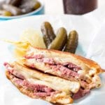 Reuben sandwich recipe, corned beef sandwich with a twist