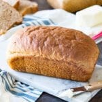 Loaves of hone whole wheat bread