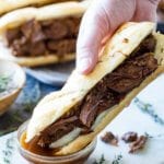 10 minutes prep is all you need for the juciest, tenderest, most delicious french dip ever!