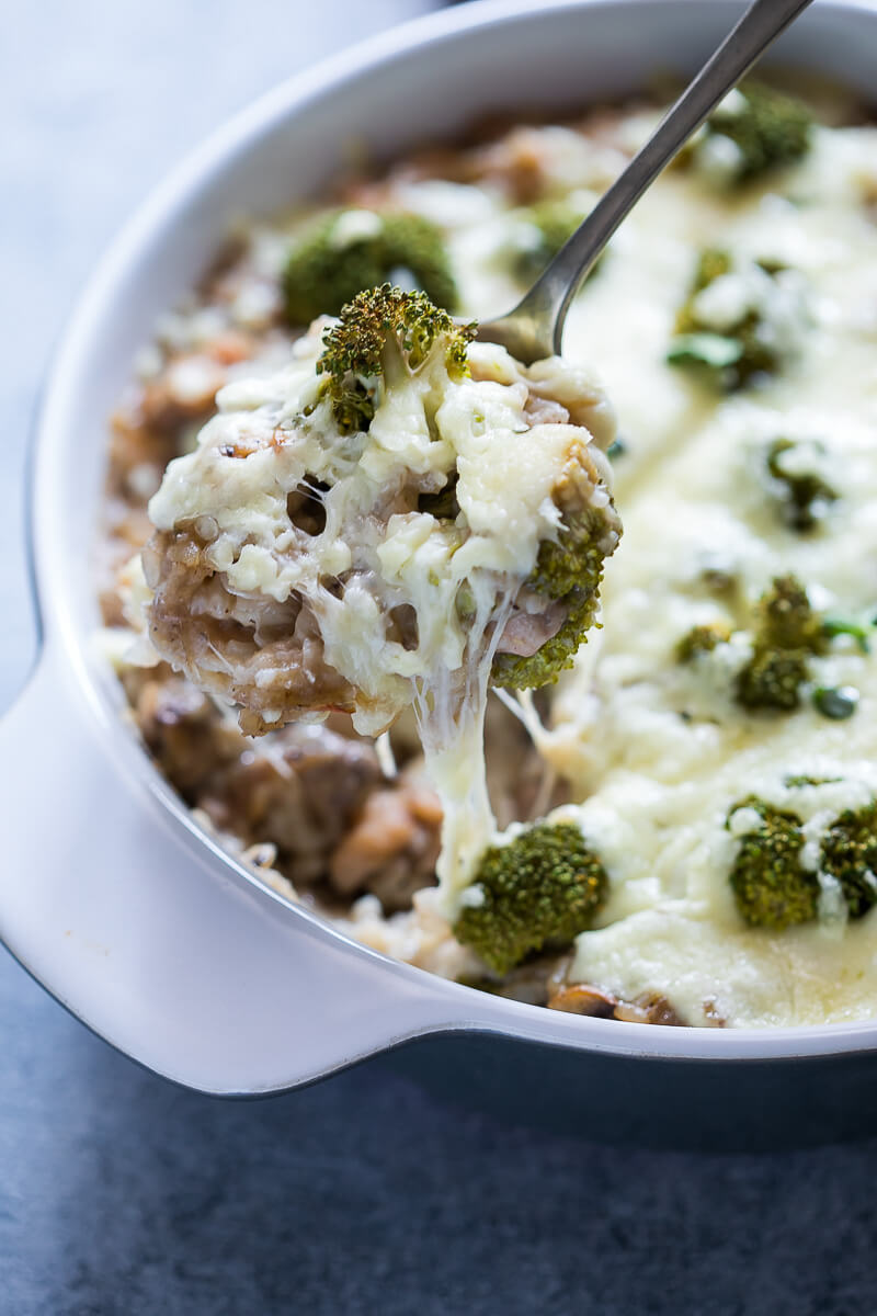 Broccoli chicken rice casserole