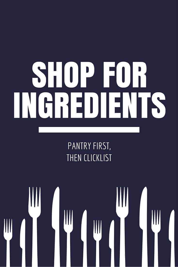 shop for ingredients