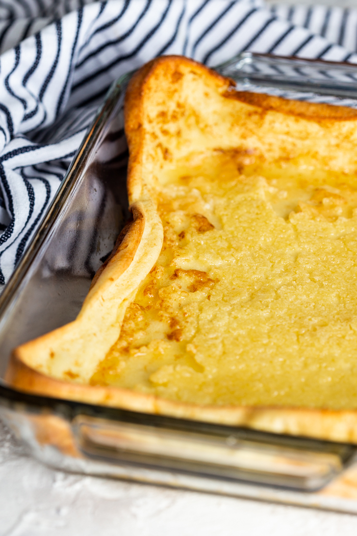 A pan full of german pancakes