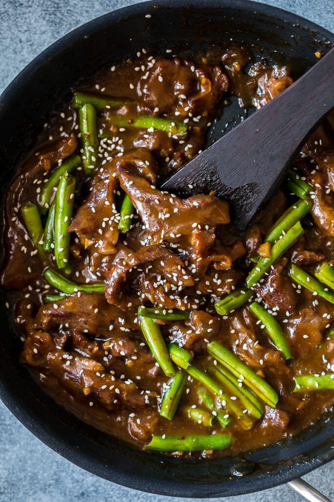 Mongolian Beef: Quick and easy asian dinner solution, this Mongolian Beef is a midweek meal winner. 