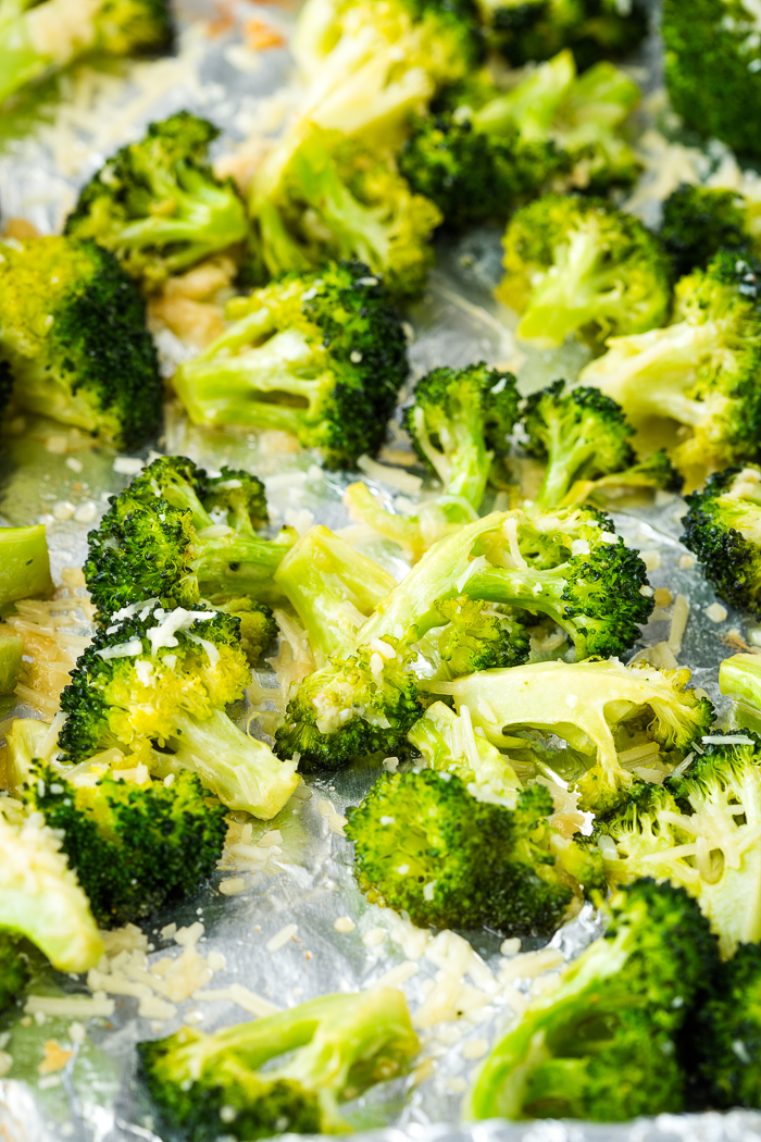 Garlic parmesan roasted broccoli sale