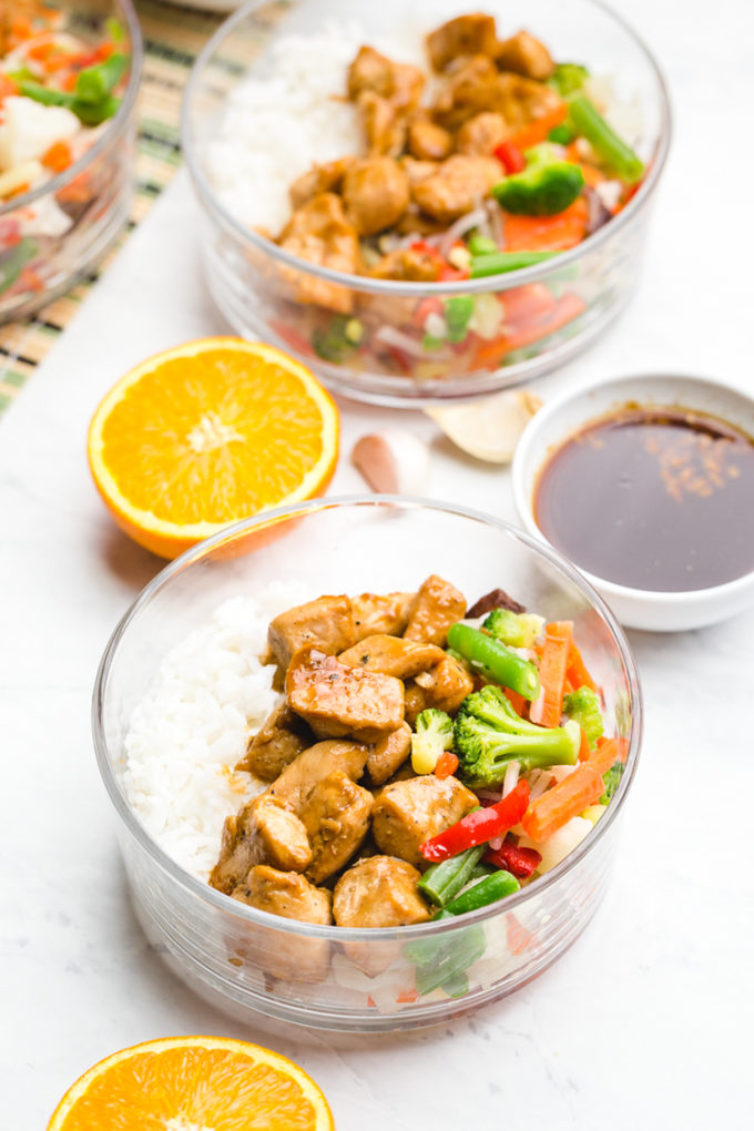 Freezer Teriyaki Chicken Rice Bowl - Easy Peasy Meals