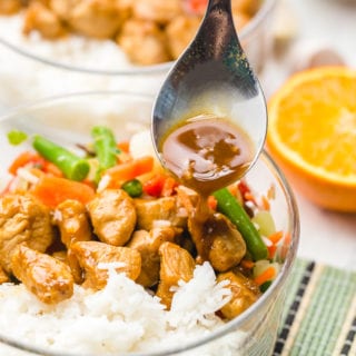 Freezer friendly teriyaki chicken rice bowls, a classic teriyaki bowl with mixed veggies and tender chicken and homemade teriyaki sauce