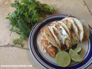 Tilapia fish taco