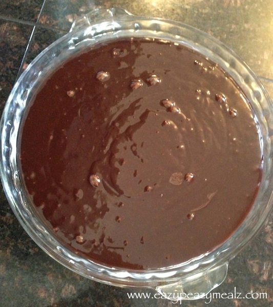 uncooked chocolate cake
