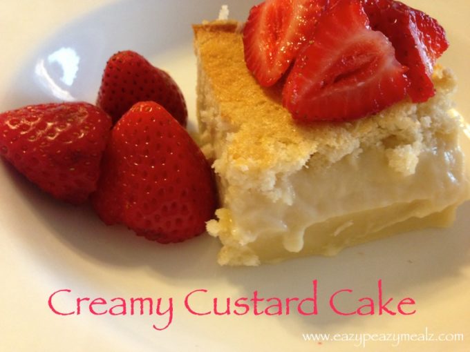 creamy custard cake