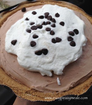 Chocolate Marshmallow Cream Cheese Refrigerator Pie