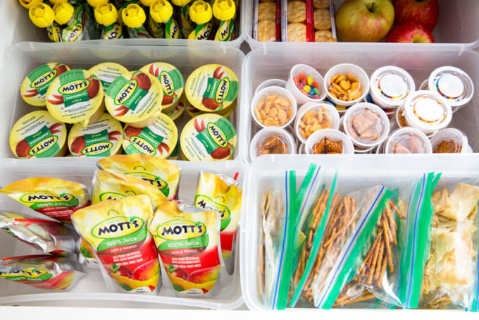 Back to School Lunch ideas for making packing lunches easier. A great system for good for you lunches for kids