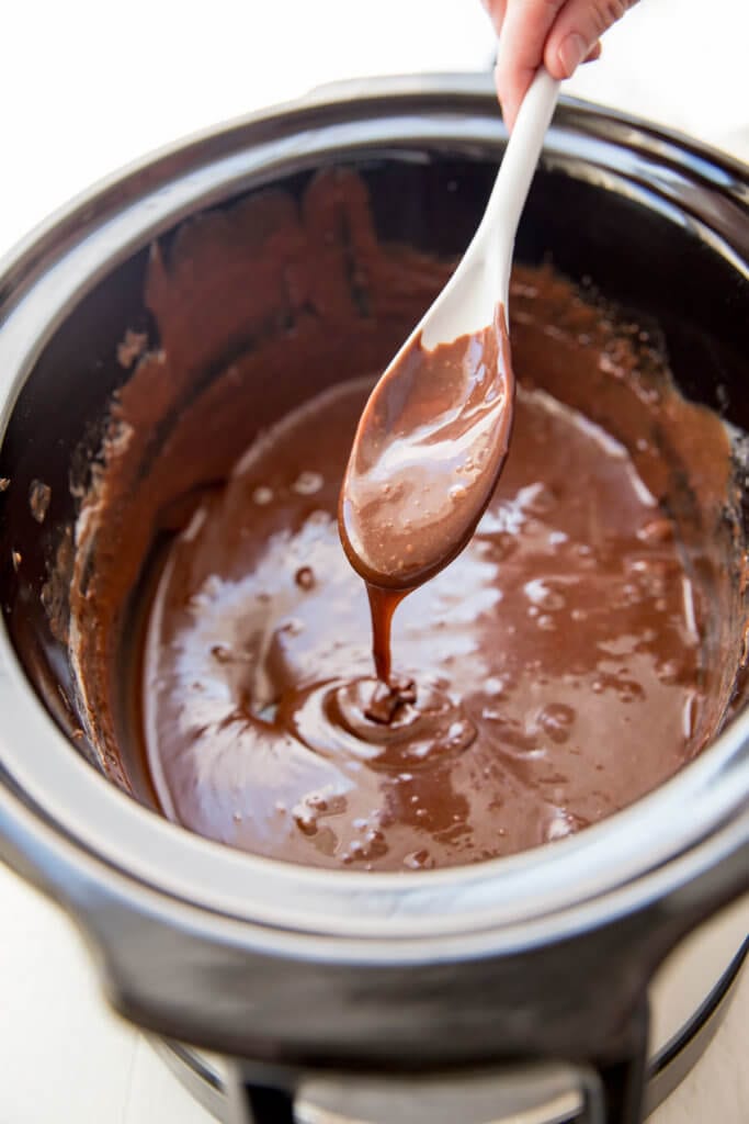 Slow Cooker Smores Fondue! you will think you died and went to chocolatey heaven