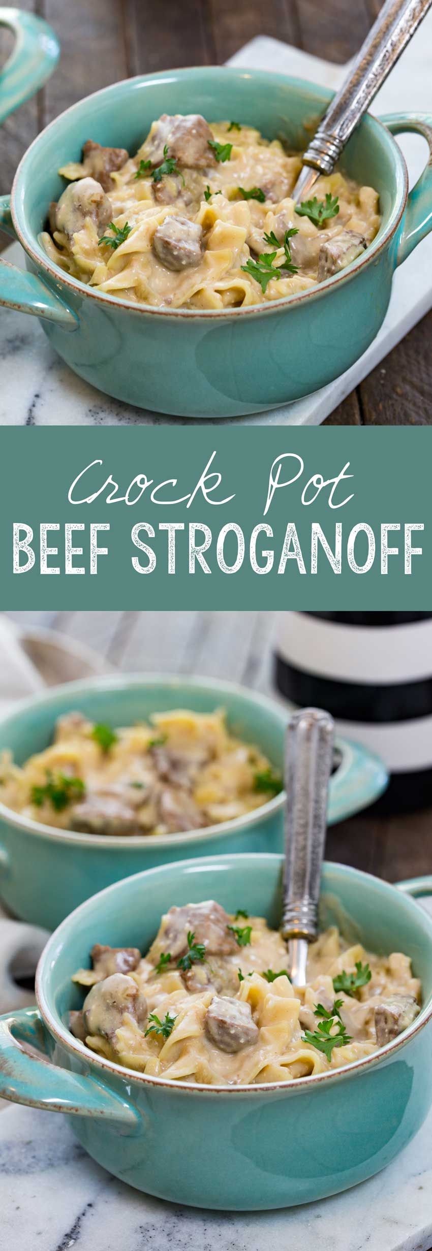 A fast and easy crock pot beef stroganoff that takes just a few minutes of prep work for a fantastic, hearty, family friendly meal. This is one of the most popular recipes on my site with hundreds of thousands of shares and positive reviews. There is a reason this recipe is well-liked. Easy, flavorful, and hearty; it is a family favorite. 