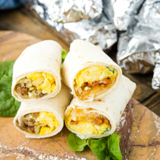 Easy breakfast burritos