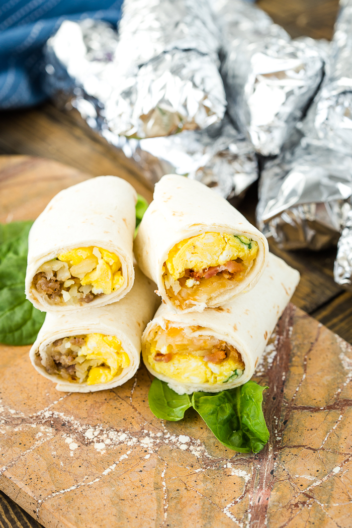 Easy breakfast burritos