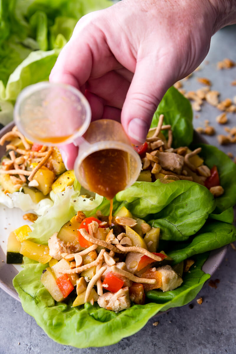 Thai Peanut Lettuce Wraps