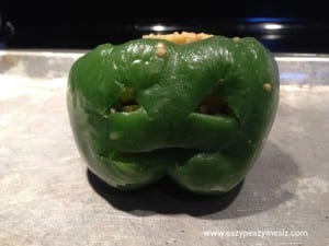 Halloween: Jack O’ Lantern Stuffed Peppers