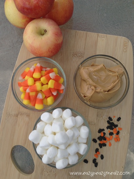 Halloween: Apple Monster Mouth Easy Peasy Meals Halloween: Apple Monster Mouth Easy Peasy Meals