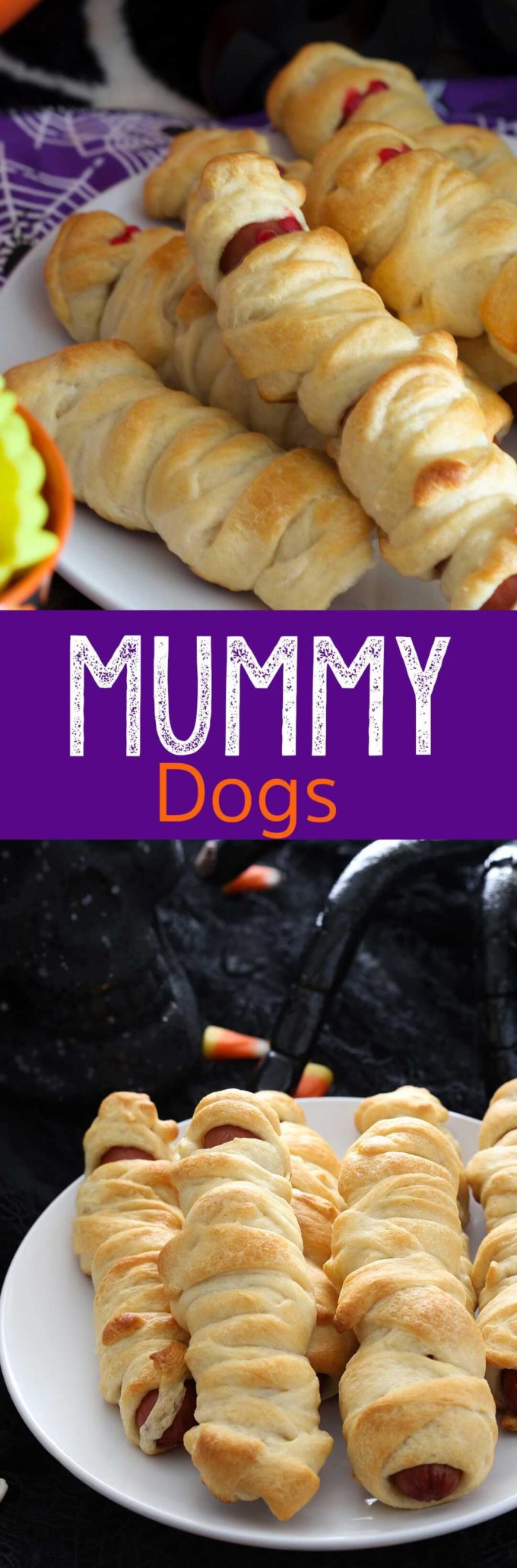 Mummy Dogs, are a perfect meal for Halloween night and lots of fun for the kids! Mummy Dogs are a fun, festive, and easy meal.