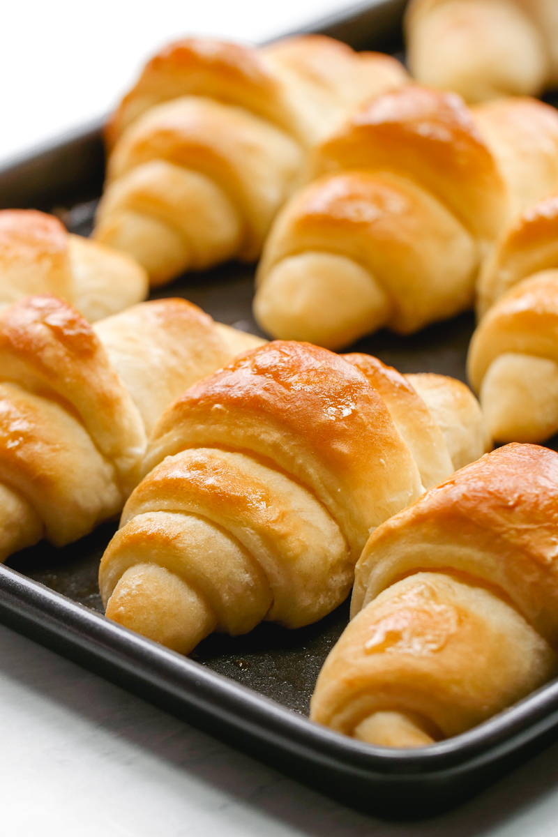 Buttery, browned, delicious crescent rolls.