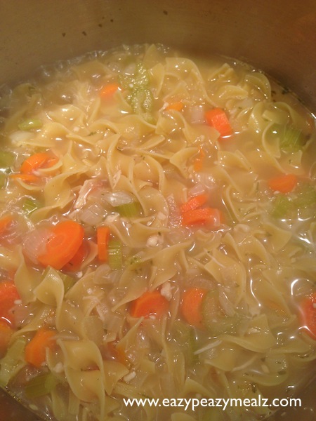 noodle soup, turkey