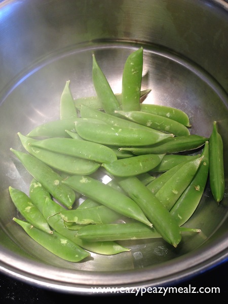 steamed peas