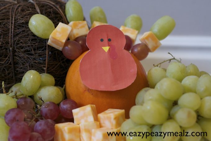 turkey fruit and cheese tray