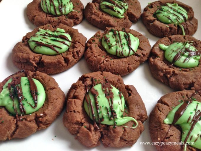 Chocolate Mint Thumbprint Cookies Easy Peasy Meals