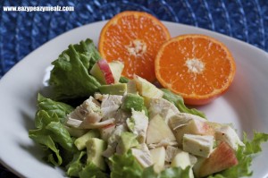 Apple, Avocado, Chicken Salad Lettuce Wraps