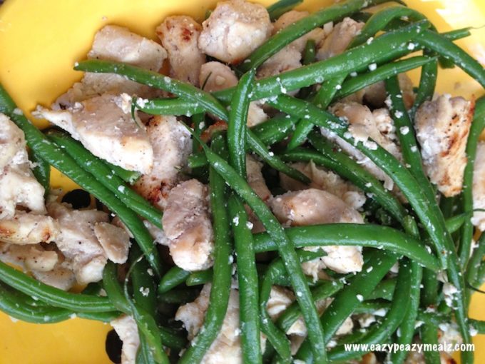 garlic chicken and green beans