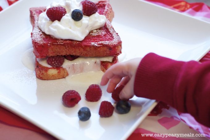 snitching red velvet stuffed french toast