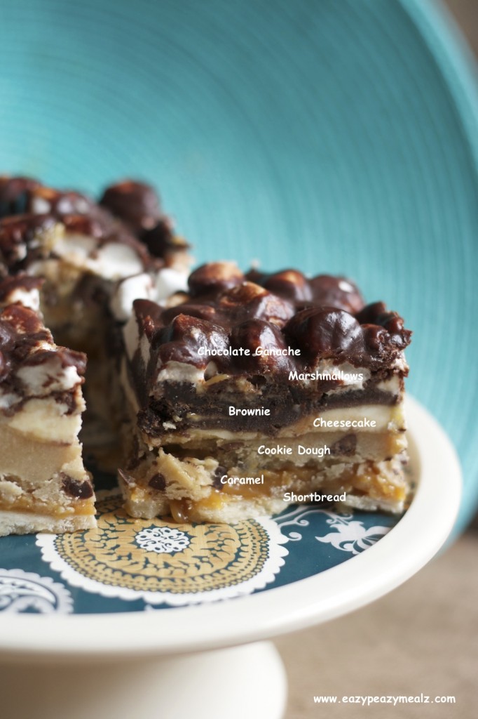 layered sugar coma bars