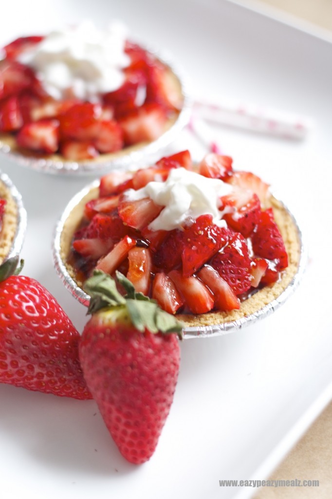 strawberry cheesecake tart, eazy peazy mealz