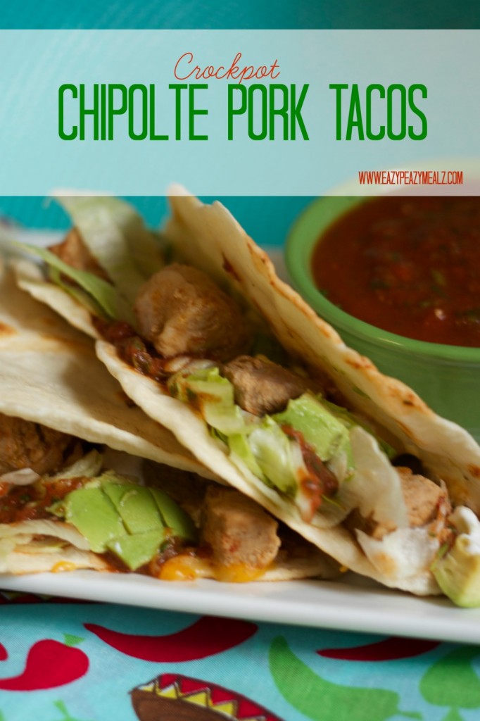 crockpot chipolte pork tacos