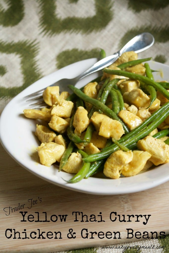 Trader Joe's Yellow Thai Curry Chicken and Green Beans Easy Peasy Meals