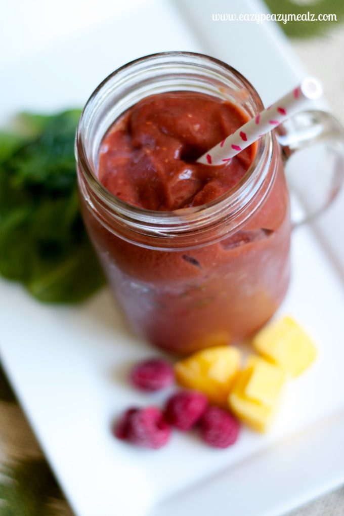 chia raspberry mango smoothie