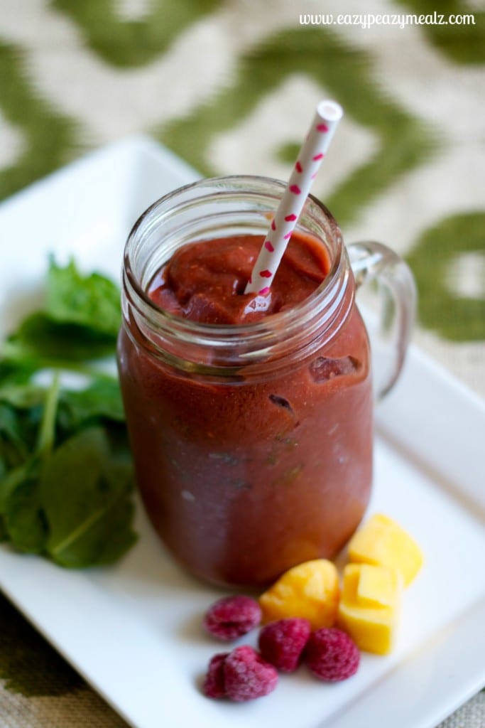 Mango Pomegranate Smoothie - Easy Peasy Meals