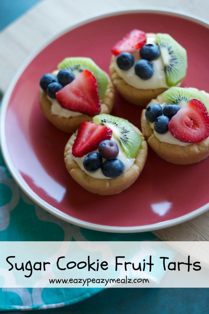 sugar cookie fruit tarts