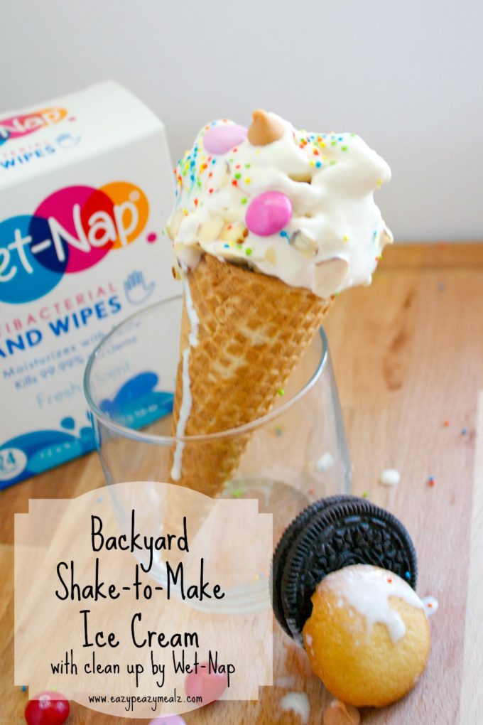 backyard shake and make ice cream