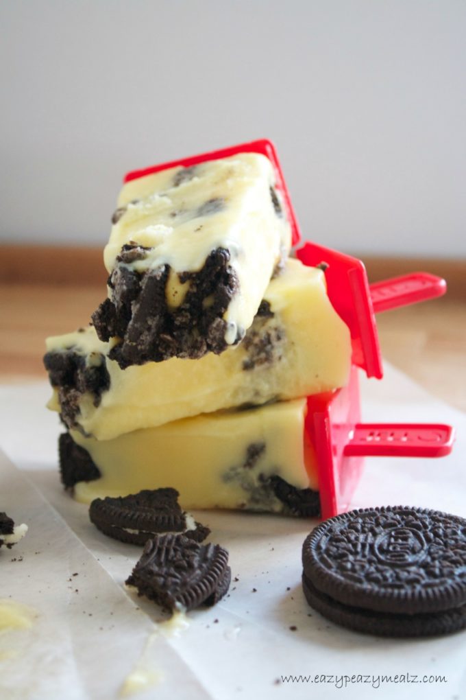 Oreo Pudding Popsicle