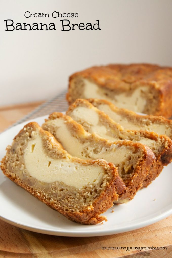 Cream Cheese Banana Bread - Easy Peasy Meals
