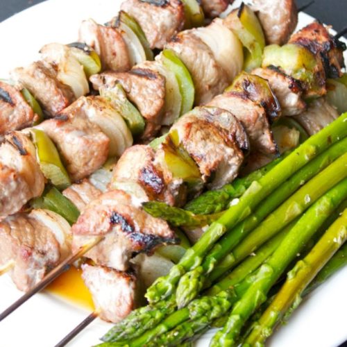 Skewered Honey-Balsamic Chicken