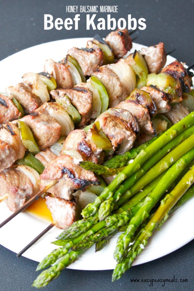 Kabob Marinade: A sweet and tangy marinade makes these beef kabobs tender and tasty, and the ideal grill meal!