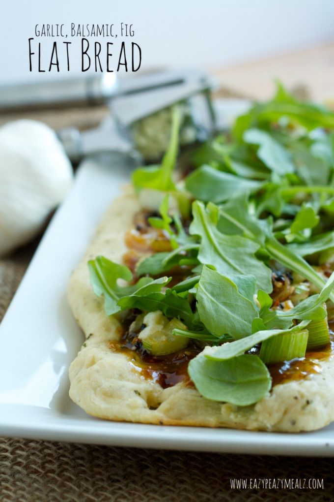 garlic balsamic fig flat bread