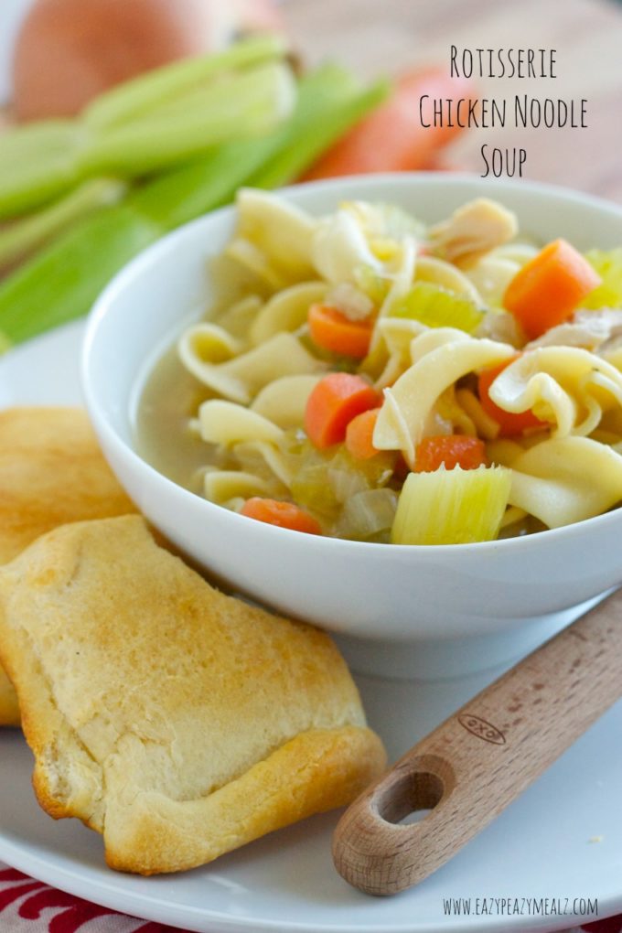 Rotisserie Chicken Noodle Soup!