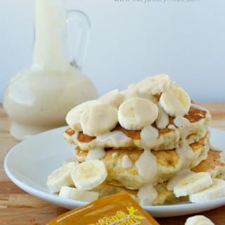 Banana Pancakes with Salted Caramel Syrup