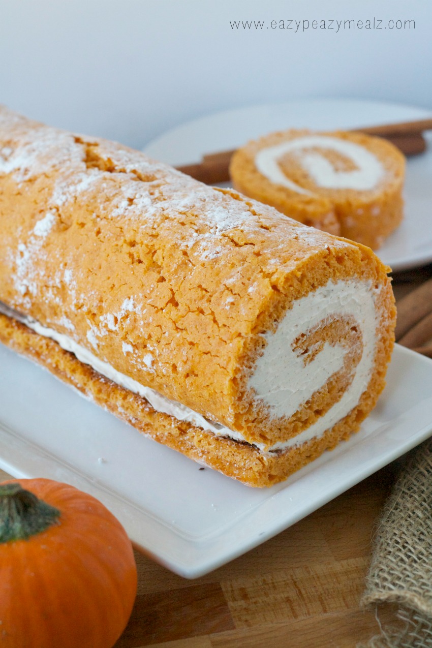 sweet pumpkin cake roll