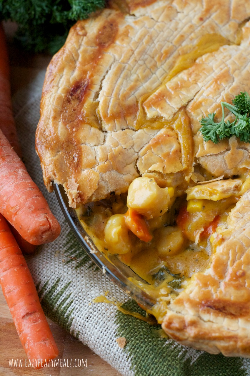 Seafood Pot Pie with Gluten free crust and filling