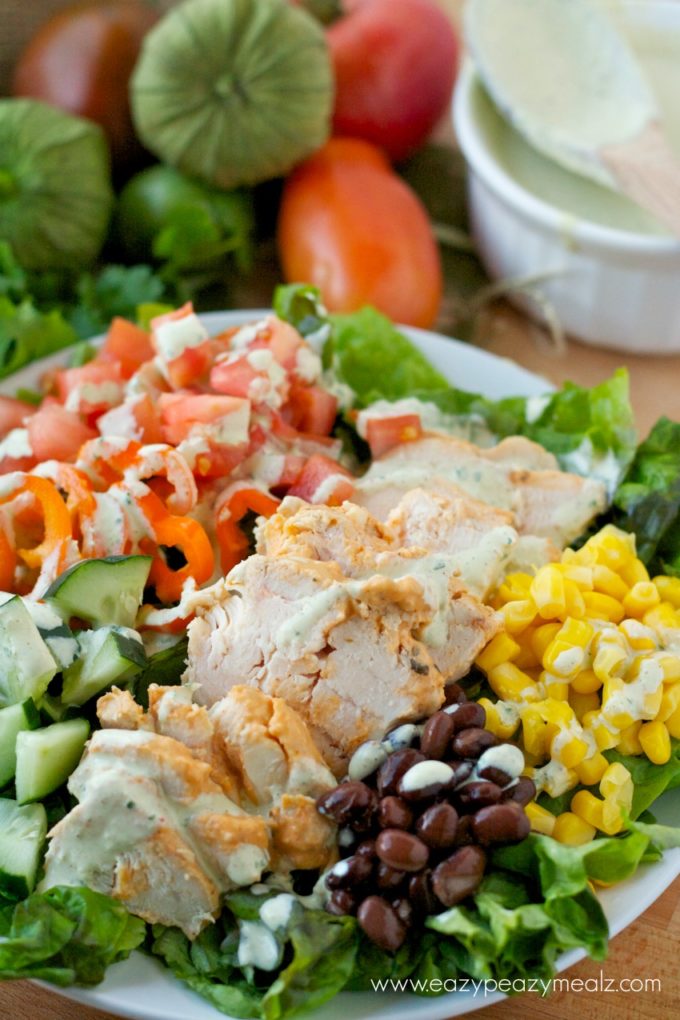 chicken green salad #southwest #sald #healthy